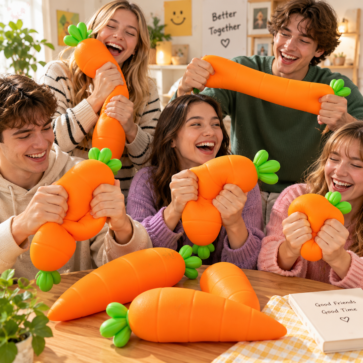 Giant Squeezy Carrot - Jumbo Sensory & Fidget Toy