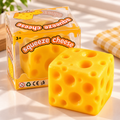 Squeeze Cheese Cube - Sensory & Fidget Toy with Gift Box