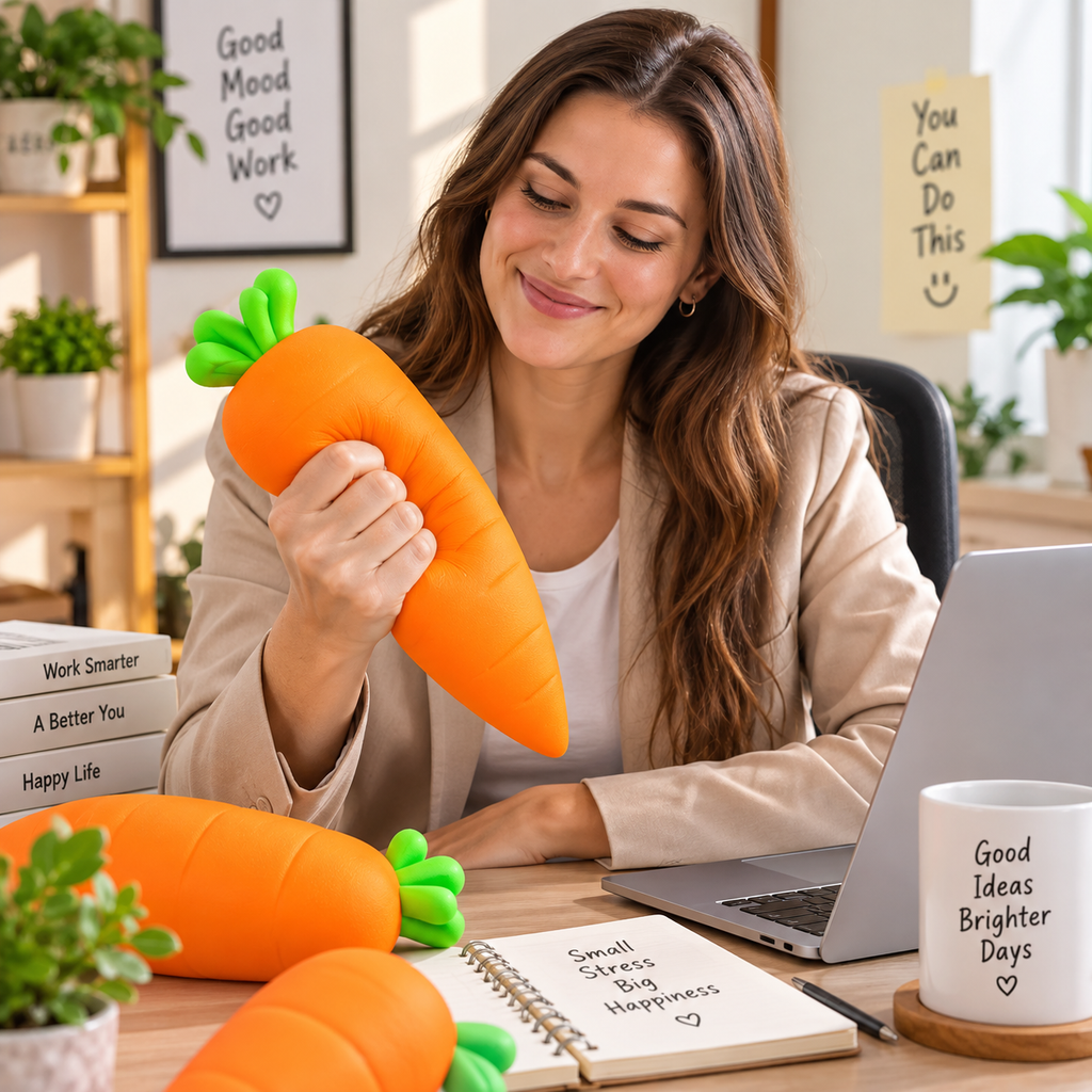 Giant Squeezy Carrot - Jumbo Sensory & Fidget Toy