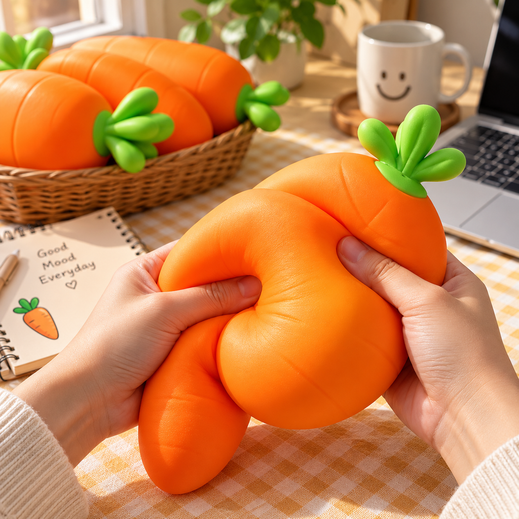 Giant Squeezy Carrot - Jumbo Sensory & Fidget Toy