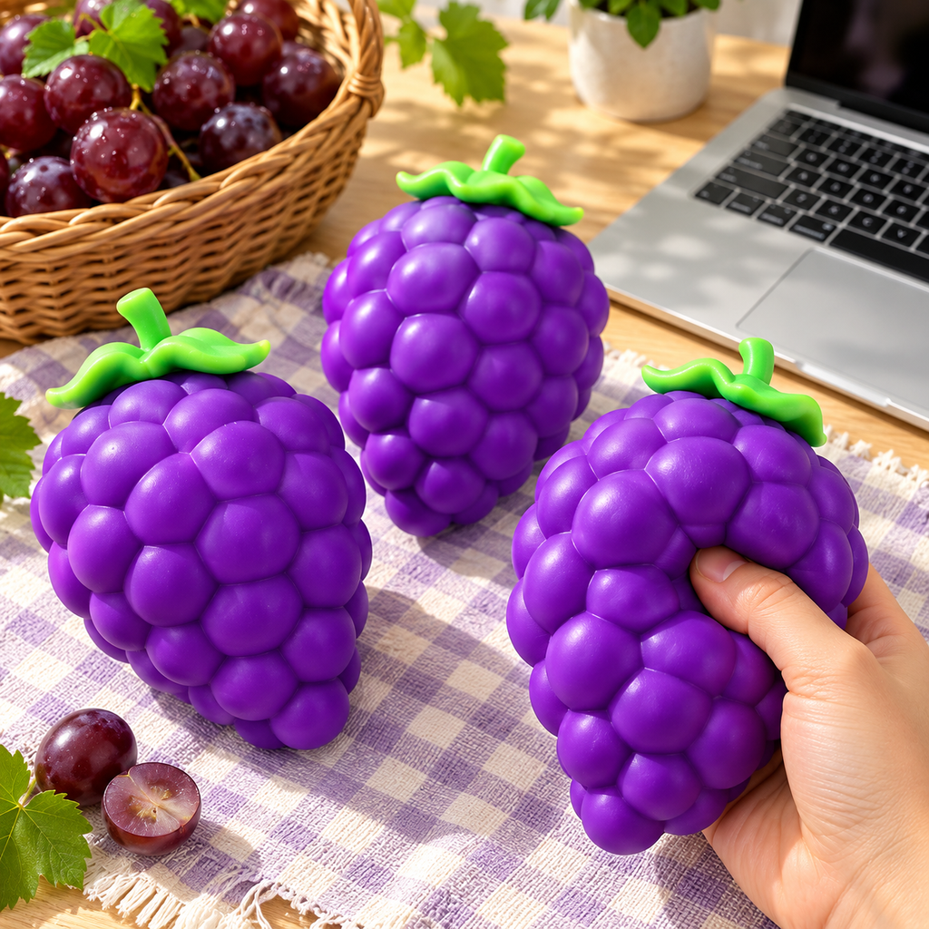 Scented Grape Squishy Toy with Gift Box