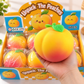 Cute Peach Squishy Toy - Sensory & Fidget Toy