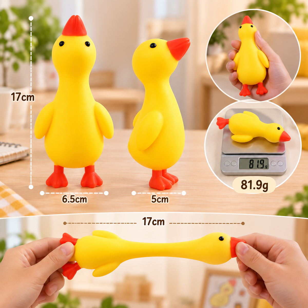Cute Pinching Duck Squishy Toy - Sensory & Fidget Toy