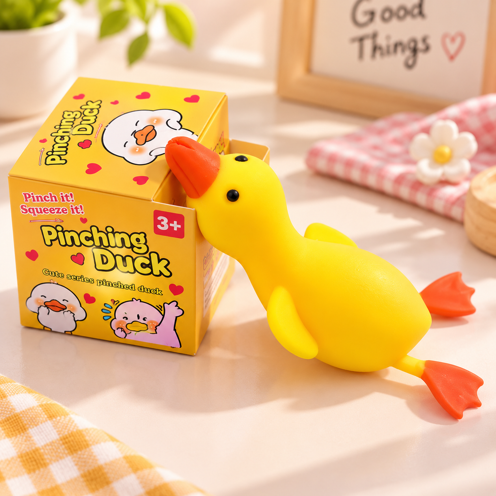 Cute Pinching Duck Squishy Toy - Sensory & Fidget Toy