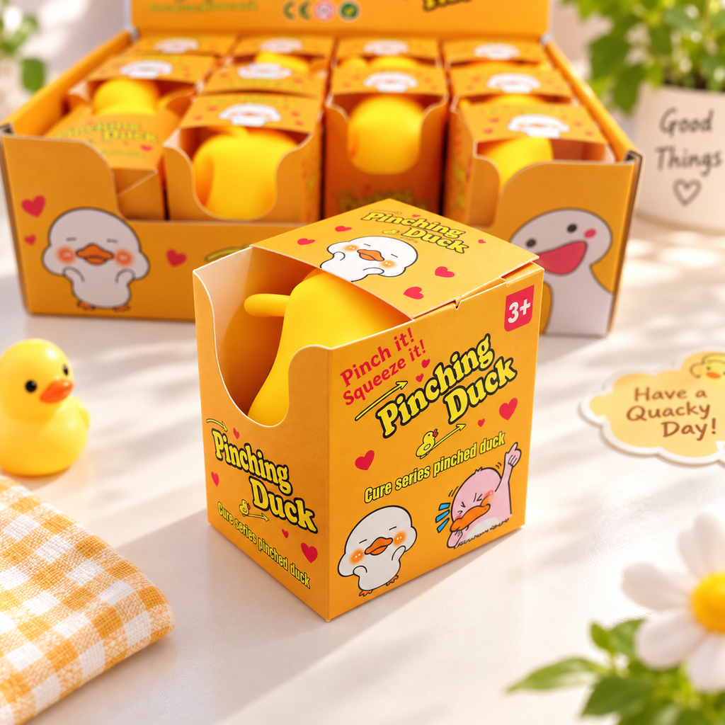 Cute Pinching Duck Squishy Toy - Sensory & Fidget Toy
