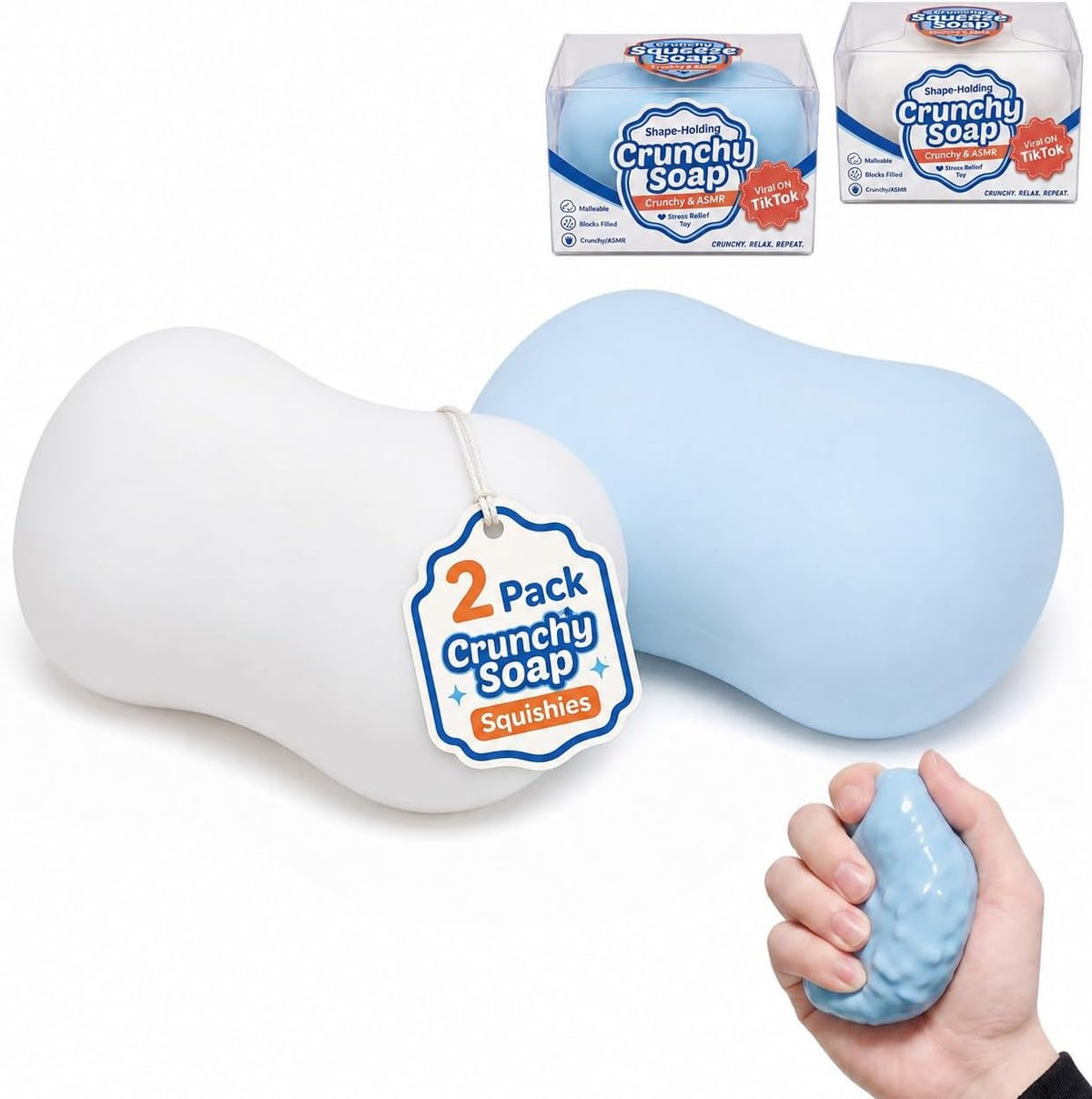 Crunchy Soap Squishies for Stress Relief