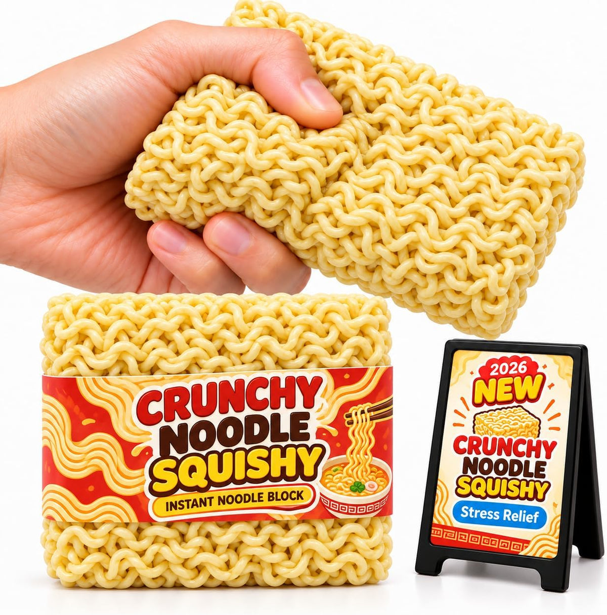 Crunchy Noodle ASMR Squishy Toy