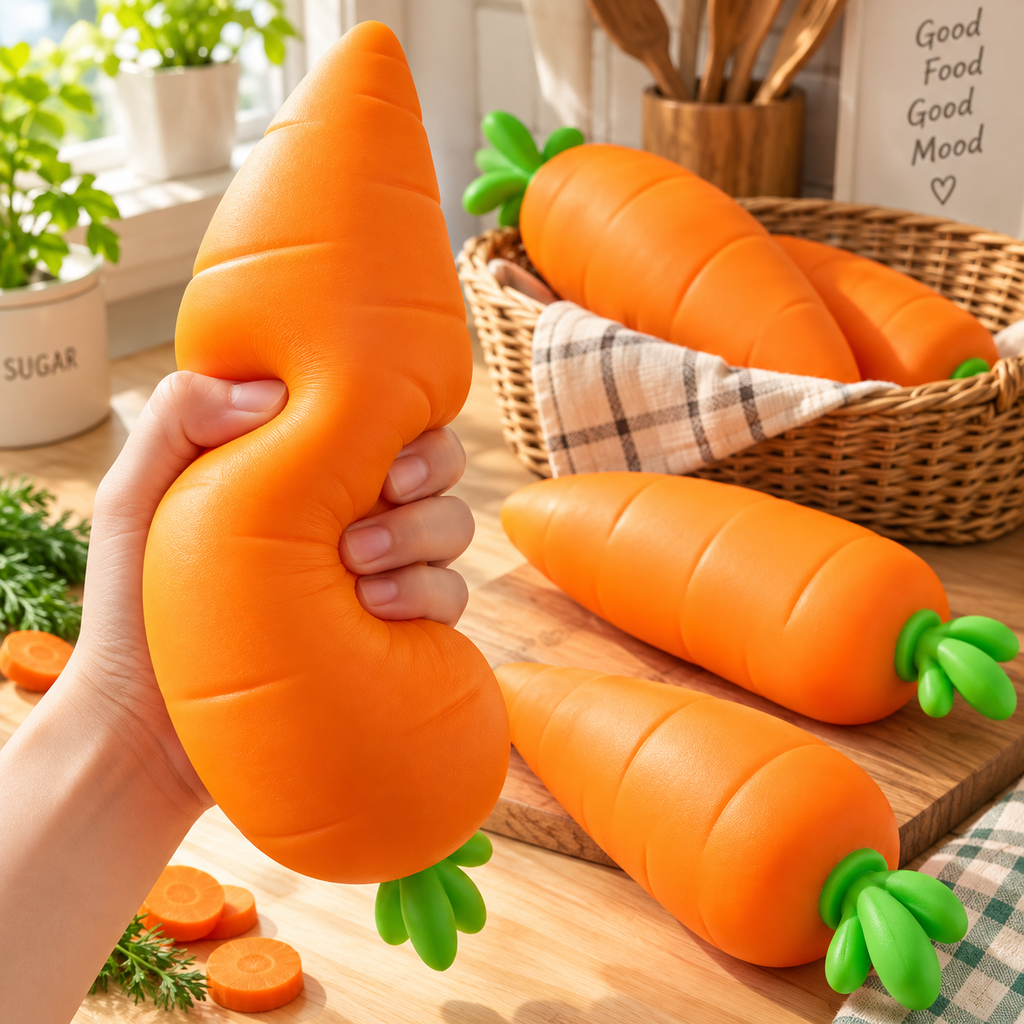 Giant Squeezy Carrot - Jumbo Sensory & Fidget Toy