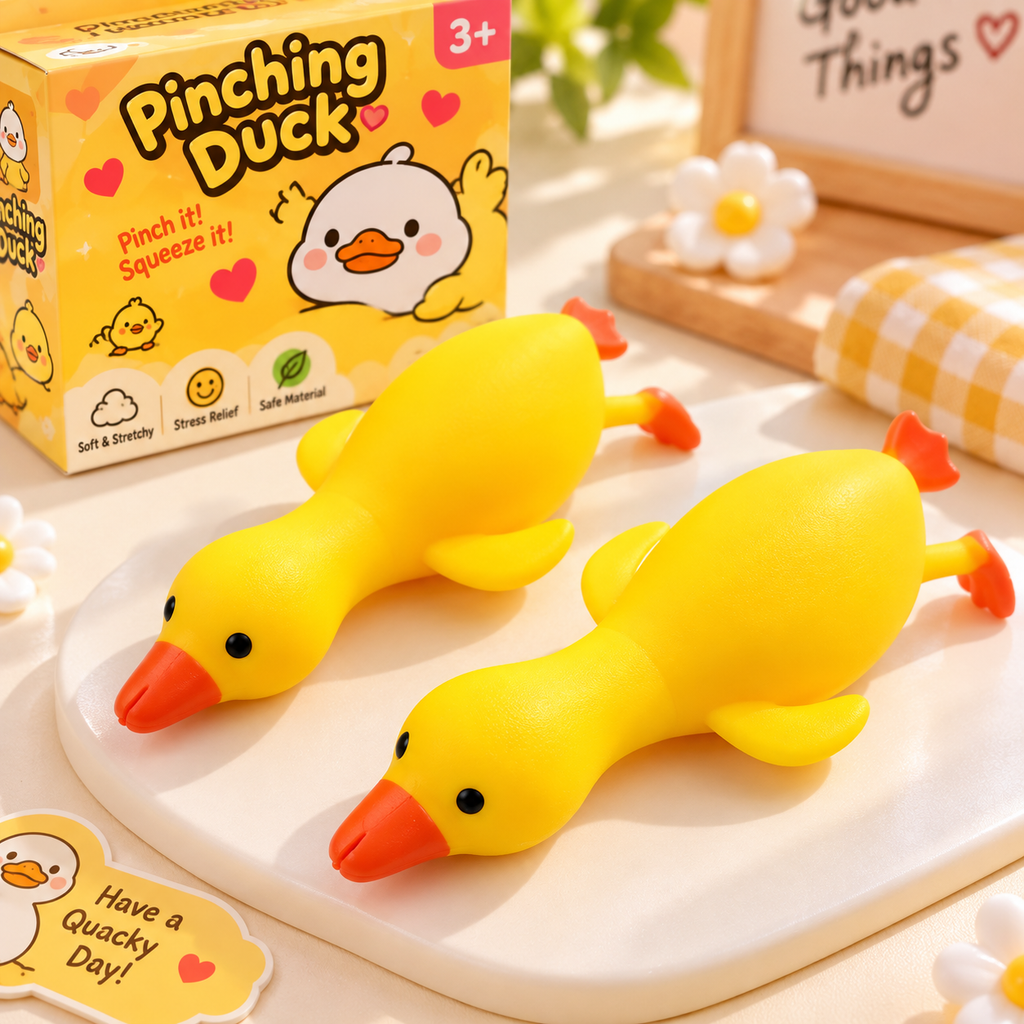 Cute Pinching Duck Squishy Toy - Sensory & Fidget Toy