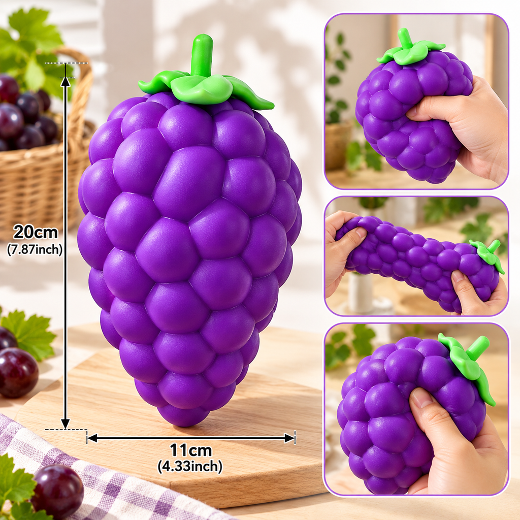 Scented Grape Squishy Toy with Gift Box