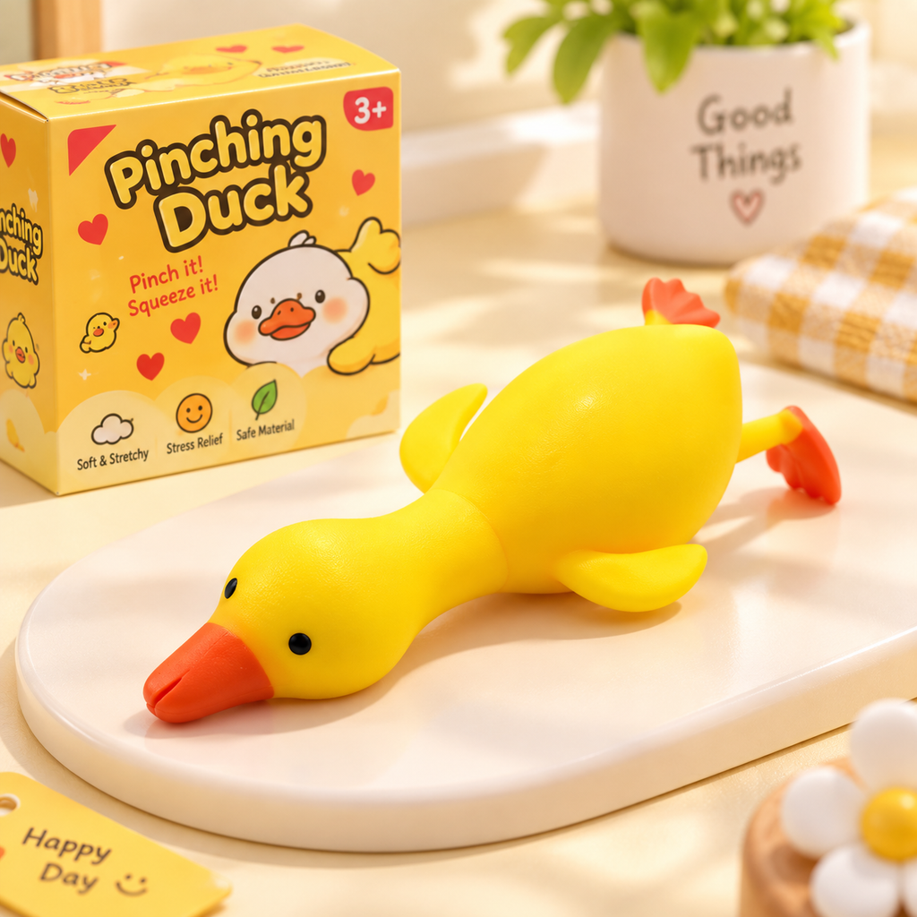 Cute Pinching Duck Squishy Toy - Sensory & Fidget Toy