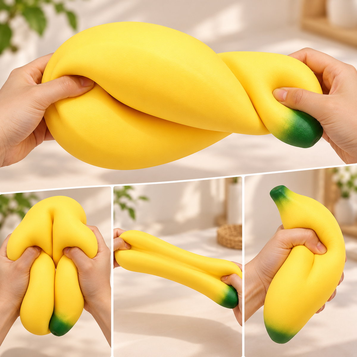 Giant 45cm Squeezy Banana - Jumbo Sensory & Fidget Toy