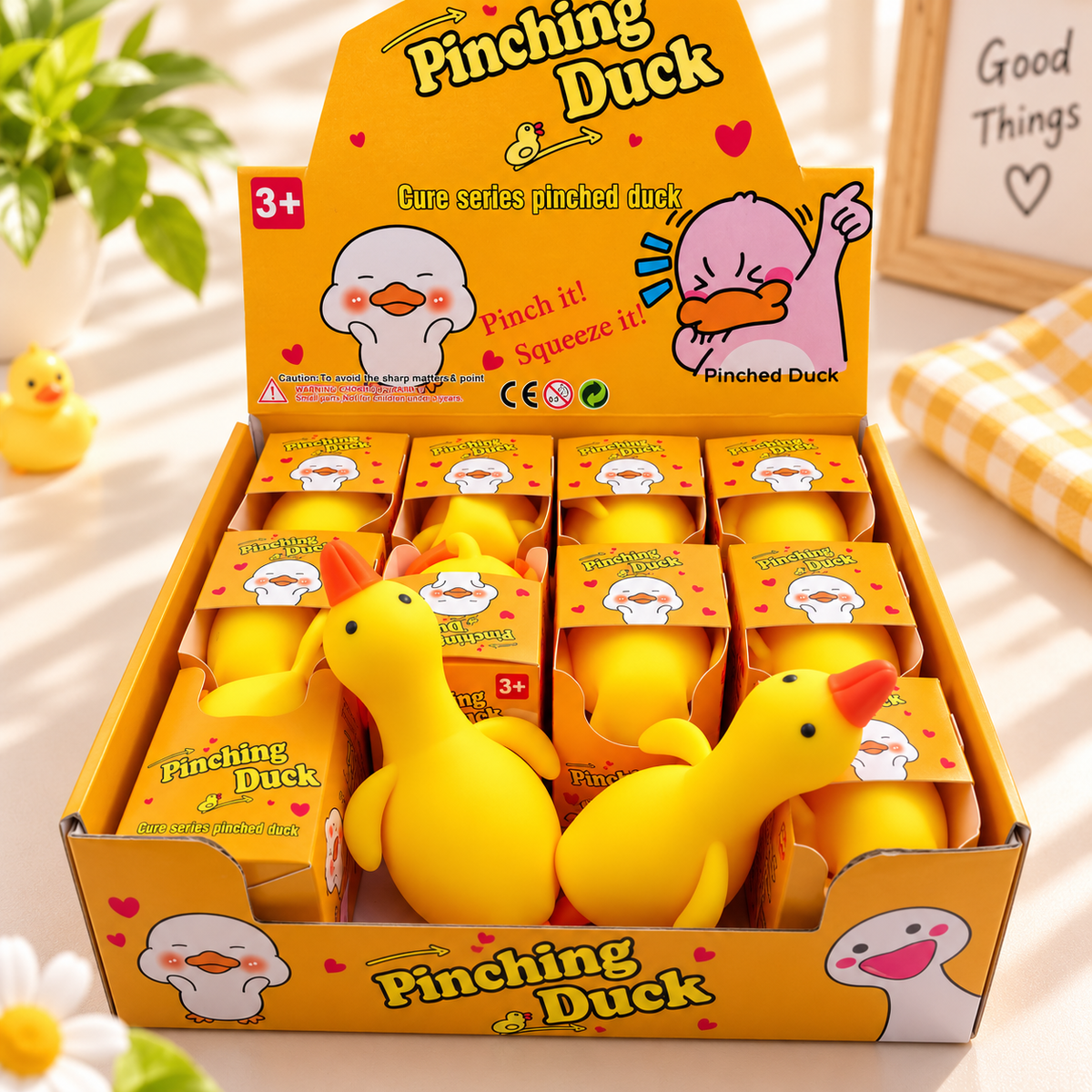 Cute Pinching Duck Squishy Toy - Sensory & Fidget Toy