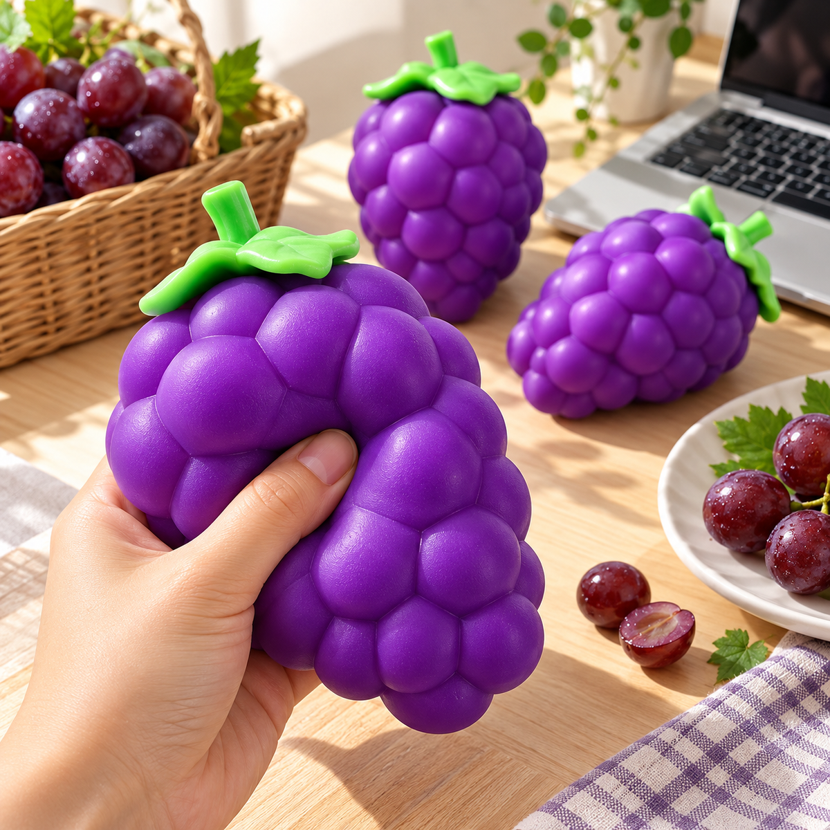 Scented Grape Squishy Toy with Gift Box