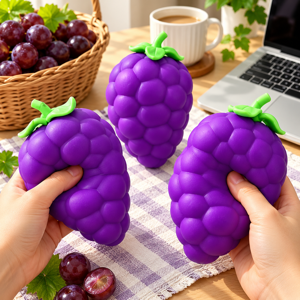 Scented Grape Squishy Toy with Gift Box
