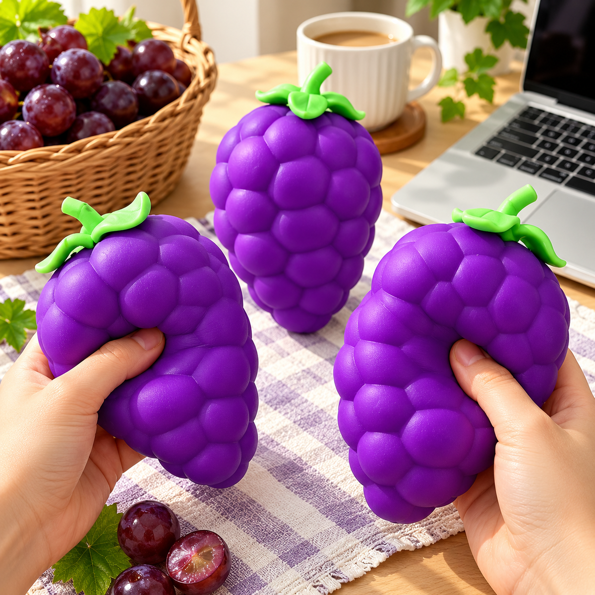 Scented Grape Squishy Toy with Gift Box